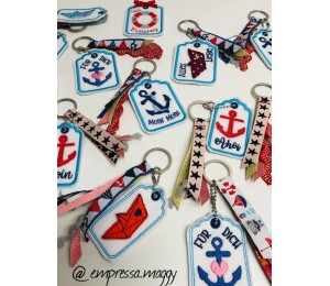 Stickserie - ITH Geschenkanhänger Maritim